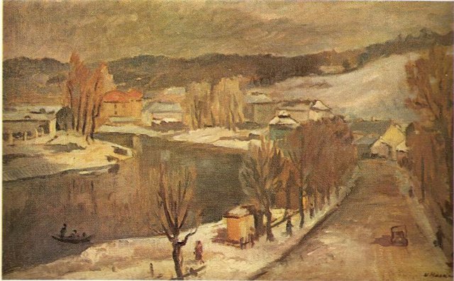 Витаутас Мацкявичюс. Первый снег. 1946 г.