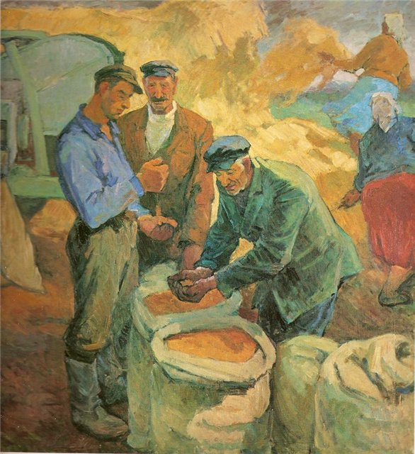 Алдона Грицюнайте. Урожай. 1962 г.
