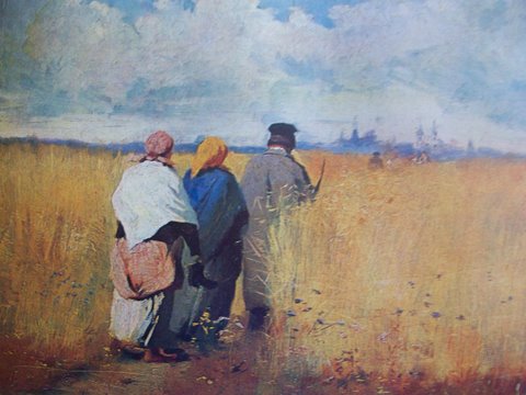 Юозас Балзукявичус. "По полю ржаному" 1895 г.