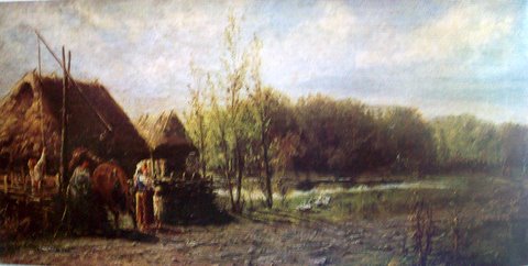 Роман Алекна-Швойницкис. Повстанческий патруль на опушке.