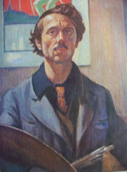 Пятрас Калпокас. Автопортрет. 1921г.