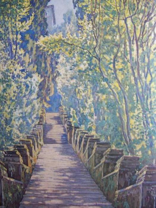 Пятрас Калпокас. Лестница в Триволи. 1927.