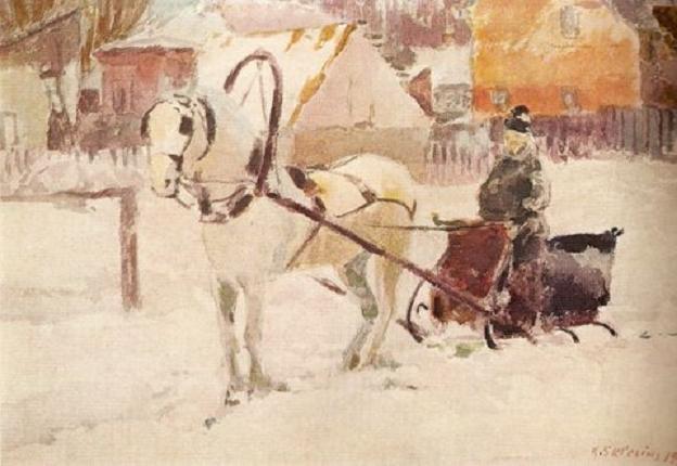 Каетонас Склерюс. Извозчик. 1930 г.