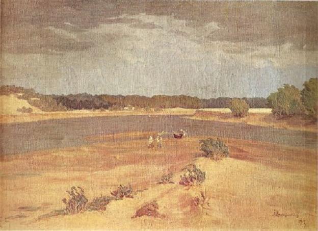 Антанас Жмуйдзинавичюс. Неман во время бури. 1917 г.