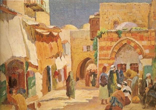 Йонас Мацкявичюс. Восточная улочка.