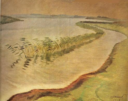 Юстинас Веножинскис. Дождливый день. 1928 г.