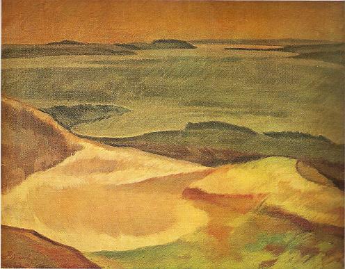 Юстинас Веножинскис. Набережная островов озера. 1928 г.