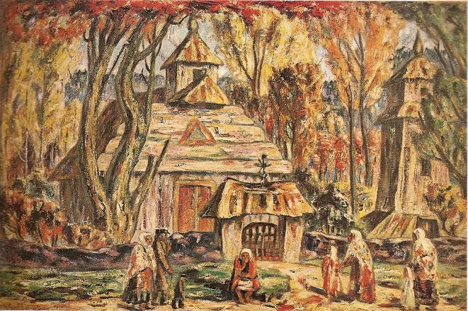 Адомас Гальдикас. Церквушка в Шалтраминай. 1927 г.