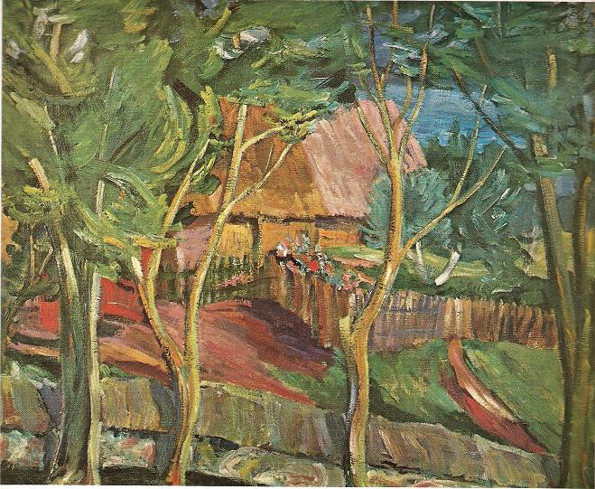 Антанас Гудайтис. Усадьба у озера. 1939 г.