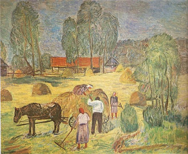 Викторас Визгирда. Сенокос в Вишаке Руде.