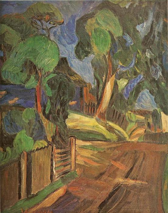 Викторас Визгирда. Дорога через деревню. 1937 г.