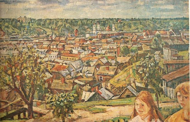 Владас Ейдукявичюс. Вид Каунаса с Жалякальниса Зеленой горы. 1933 г.