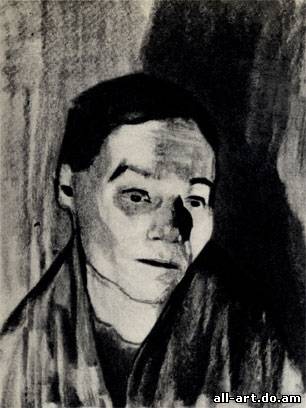 8. К. Колльвиц. Домашняя работница. 1906. Уголь