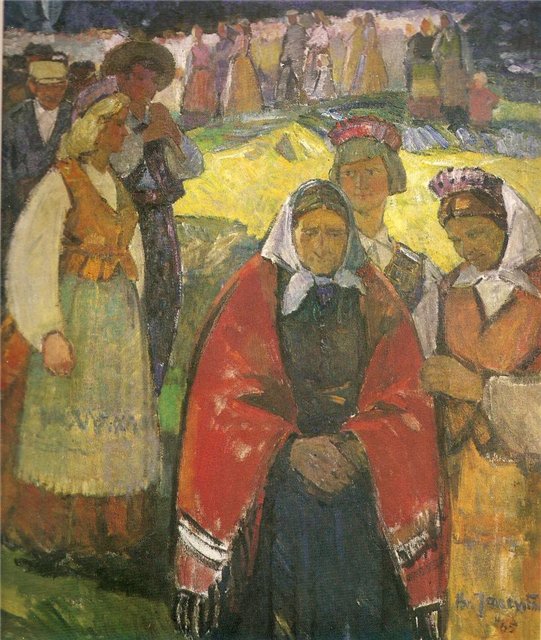Броне Яцявичюте. На праздник. 1965 г.
