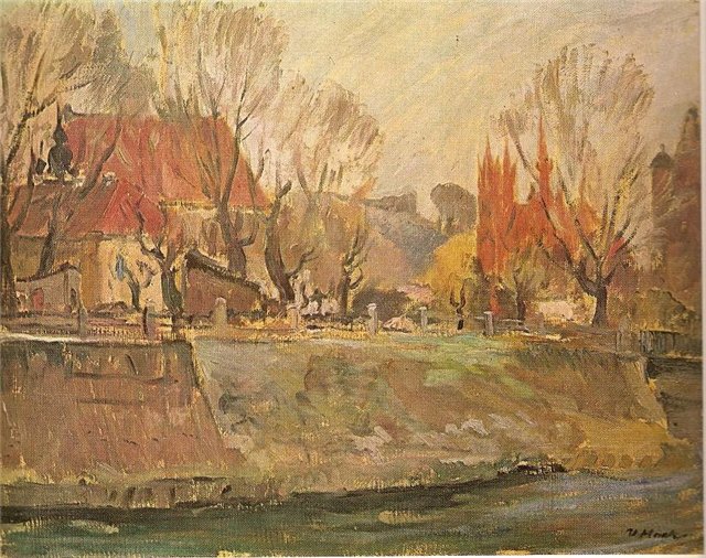 Витаутас Мацкявичюс. Берега р. Вильняле. 1943 г.