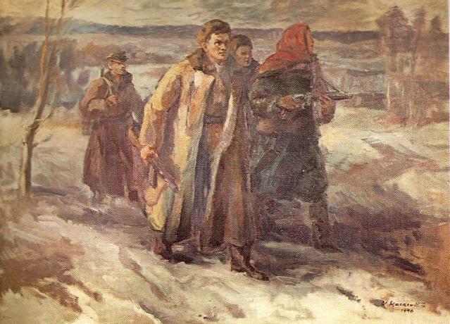 Витаутас Мацкявичюс. Партизаны. 1946 г.