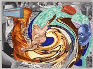  David Salle - Girl Reading (Paintings) h: 62 x w: 85 in / h: 157.5 x w: 215.9 cm