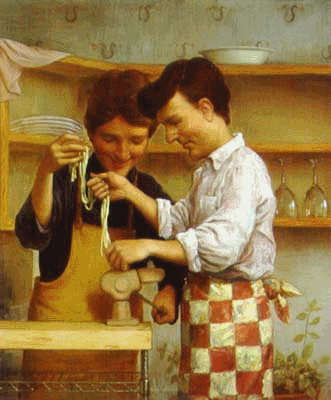 Homemade Pasta. 1999. oil on canvas. 50 x 42 in.