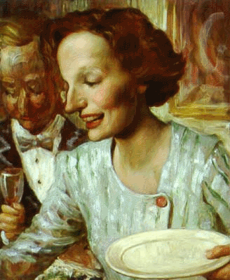 Buffet. 1999. oil on canvas. 22 x 18 in.
