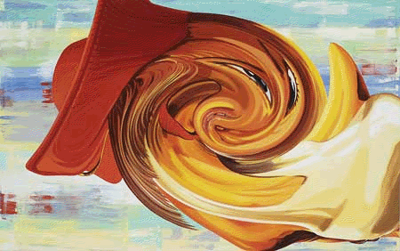 Funny Face. 56" by 90". oil/linen. 2004