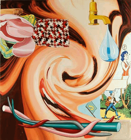 The Inside. 90" by 84". oil/linen. 2005
