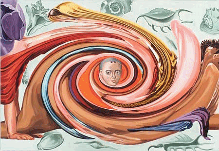 Threesome. 66" by 96". oil/linen. 2004